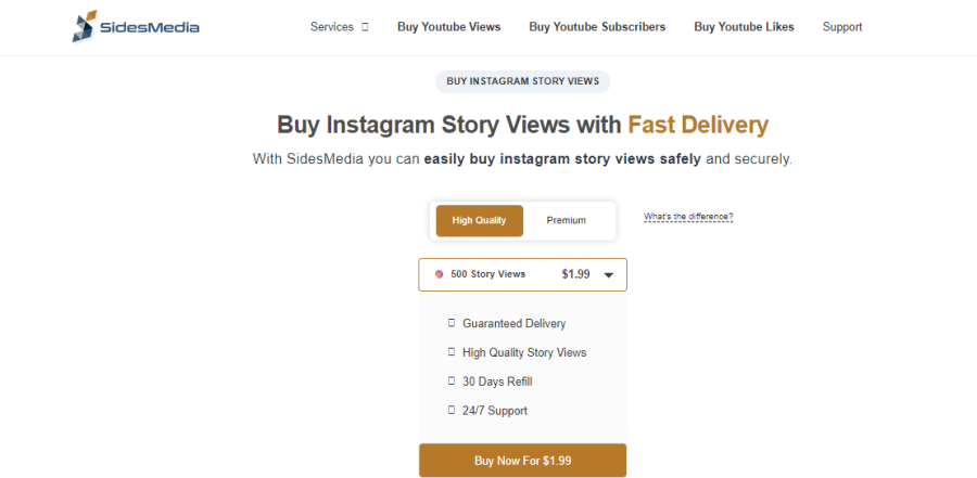 Sides Media Buy Instagram Story Views