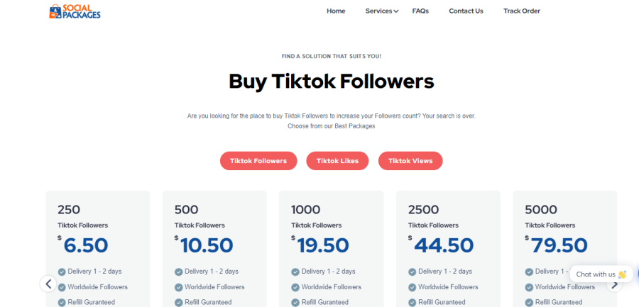 SocialPackages Buy TikTok Followers