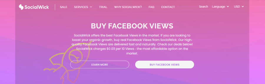 SocialWick Buy Facebook Views