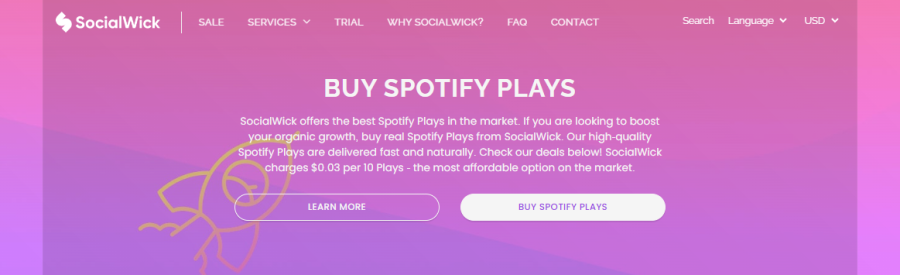 SocialWick Buy Spotify Plays