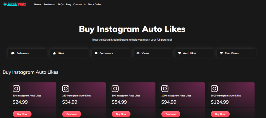 Socialpros Buy Auto Instagram Likes