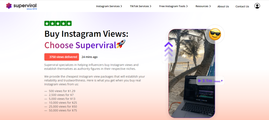 SuperViral Buy Instagram Views