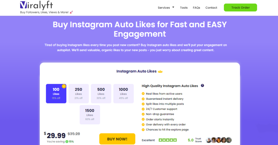 Viralyft Buy Auto Instagram Likes