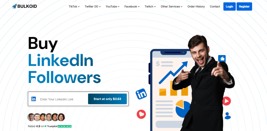 Bulkoid Buy Linkedin Followers