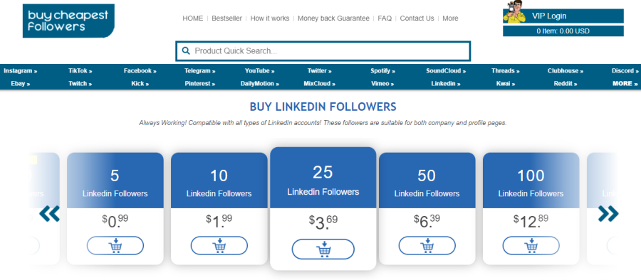 Buy Cheapest Followers Linkedin Followers