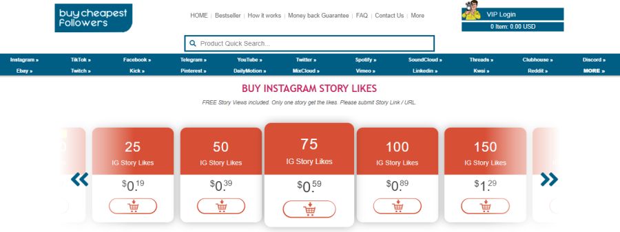 Buy Cheapest Followers Buy Story Likes 