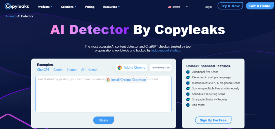 Copyleaks AI Detector