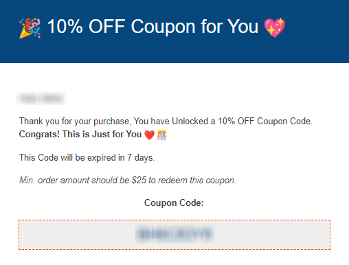 Another Coupon Email