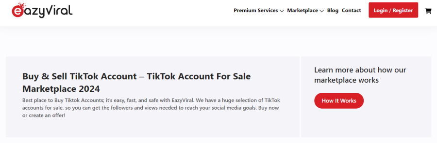 EazyViral Buy TikTok Accounts