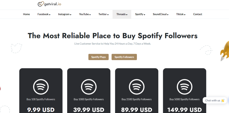 GetViral Buy Spotify Followers