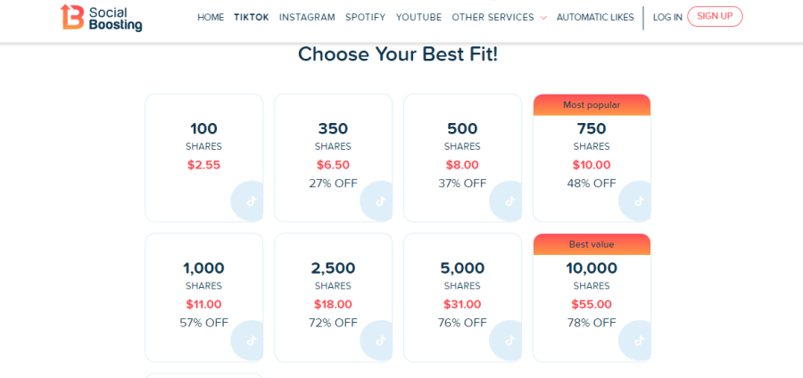 Social Boosting Buy TikTok Shares