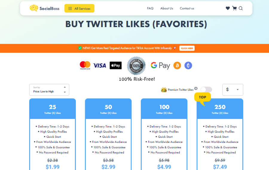 SocialBoss Buy Twitter Likes