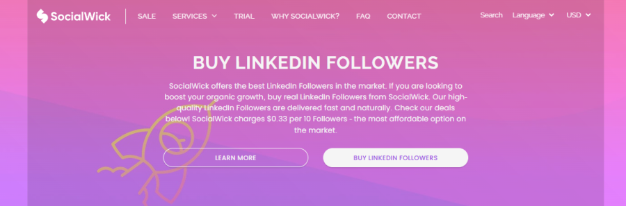 SocialWick Buy LinkedIn Followers 