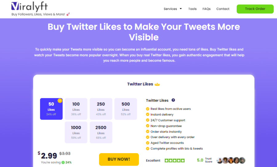 Viralyft Buy Twitter Likes