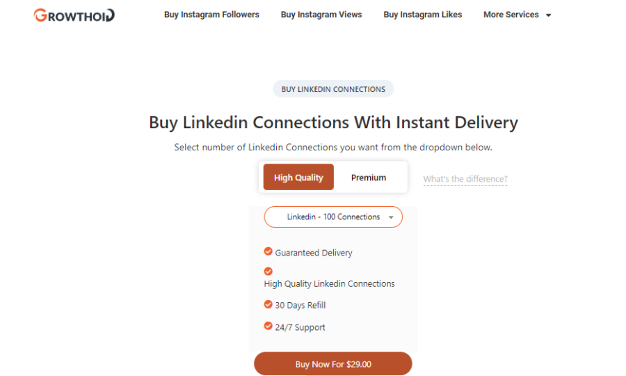 Growthoid Buy Linkedin Connections