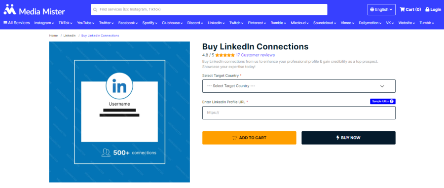 MediaMister Buy Linkedin Connections