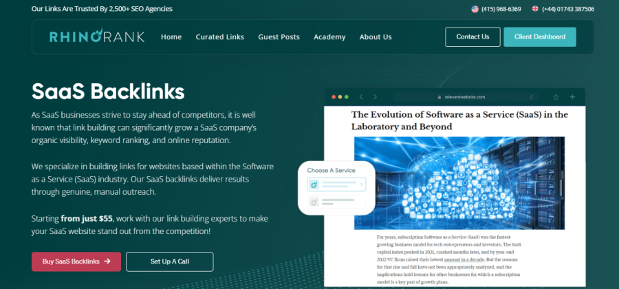 RhinoRank Saas Linking Agency