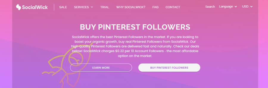 Social Wick Buy Pinterest Followers